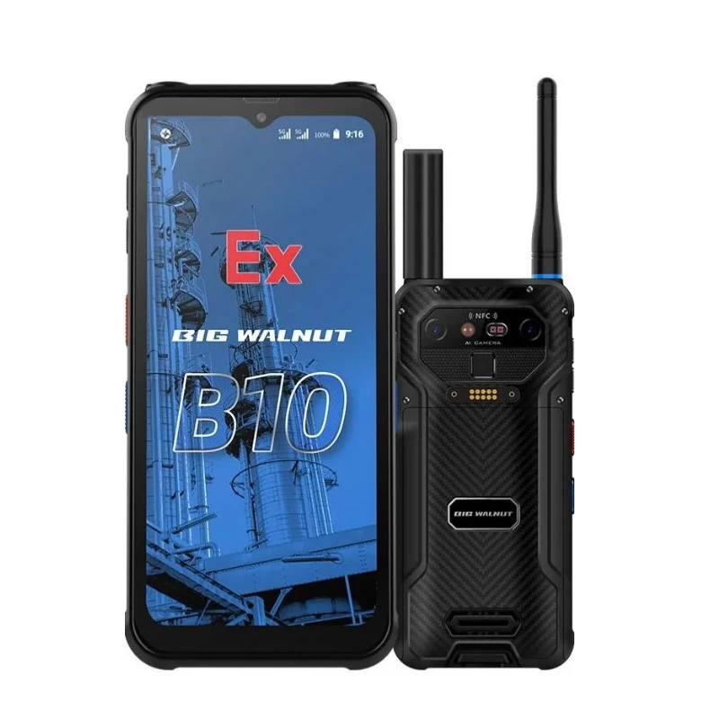BIG WALNUT b10 смартфоны құлаудан, су өткізбеуден және шаңнан қорғалған, 16 ГБ+1 ТБ жады, Android 14, 6000 мАч батарея, 6,58 дюймдік экран және MT8791T сегіз ядролы прошивкасымен жабдықталған.